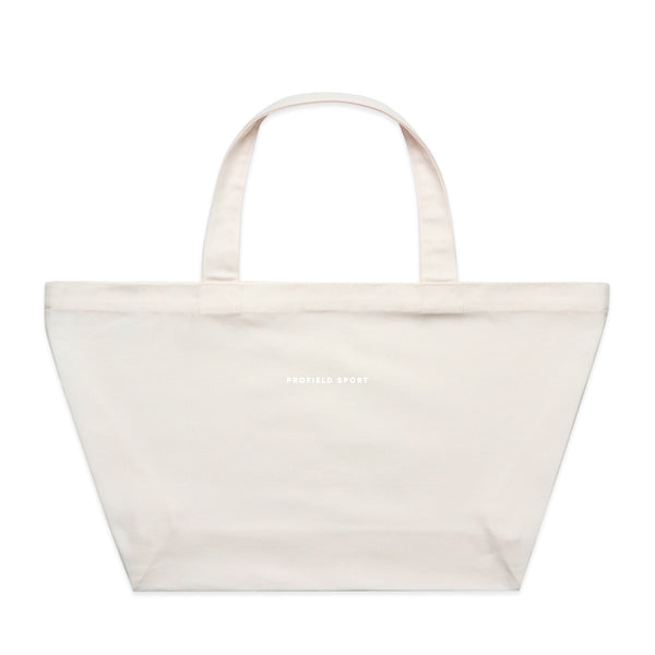 Wordmark Oversized Tote - Creme