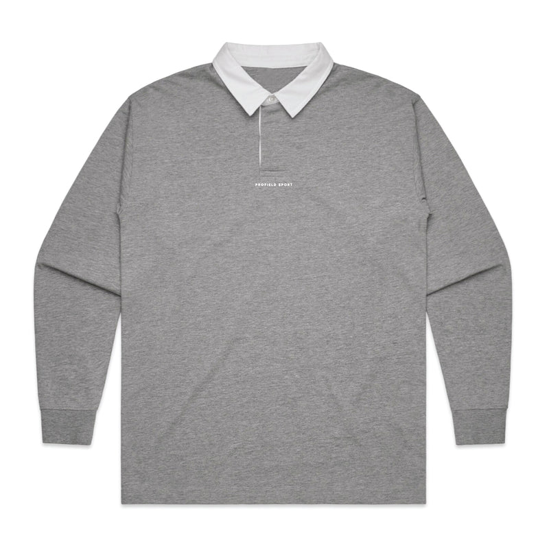 Wordmark Rugby Polo - Athletic Grey