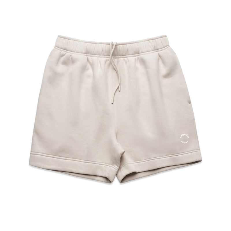 Wordmark Fleece Track Short - Creme