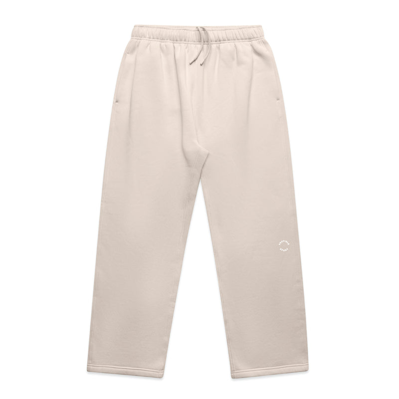 Wordmark Straight Leg Sweatpant - Creme