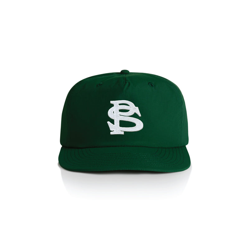 Monogram Nylon Cap - Forest Green