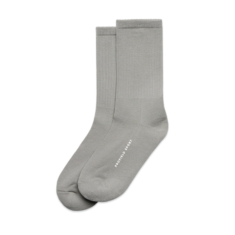 Wordmark Crew Sock - Grey (2Pack)