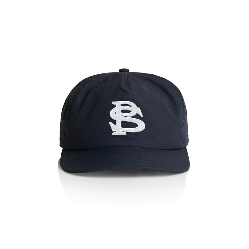 Monogram Nylon Cap - Navy