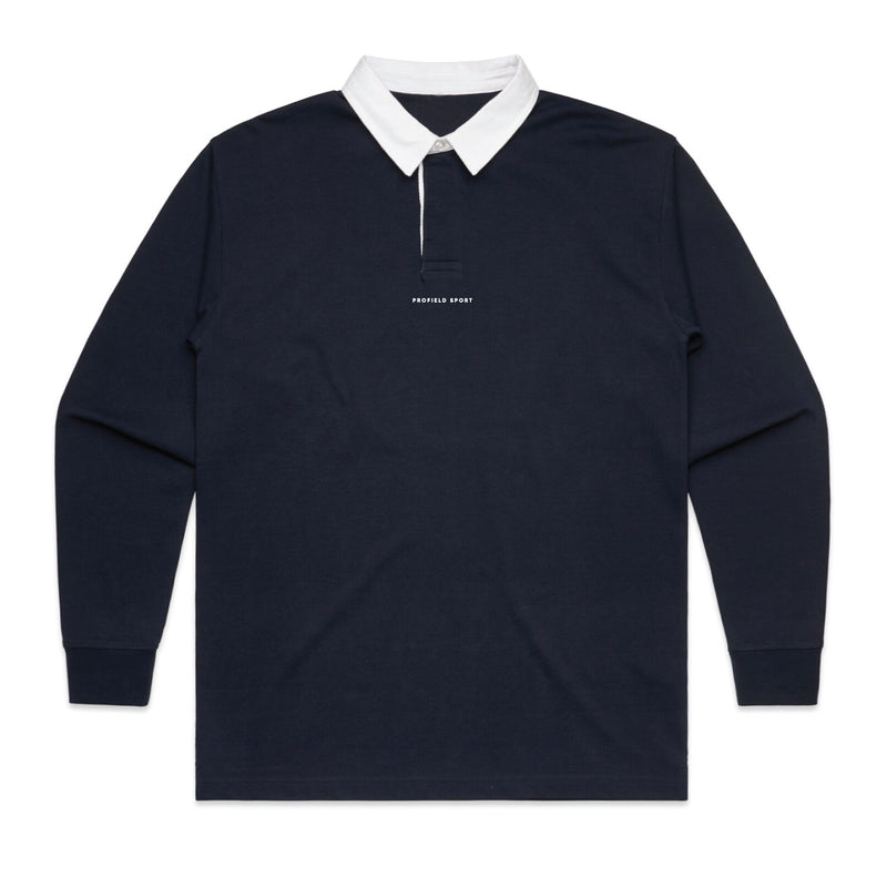 Wordmark Rugby Polo - Navy