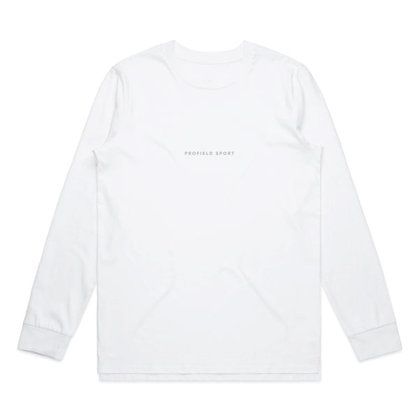 Wordmark Longsleeve Tee - White