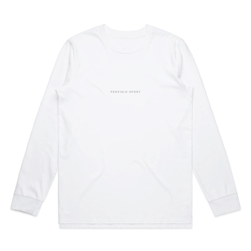 Wordmark Longsleeve Tee - White